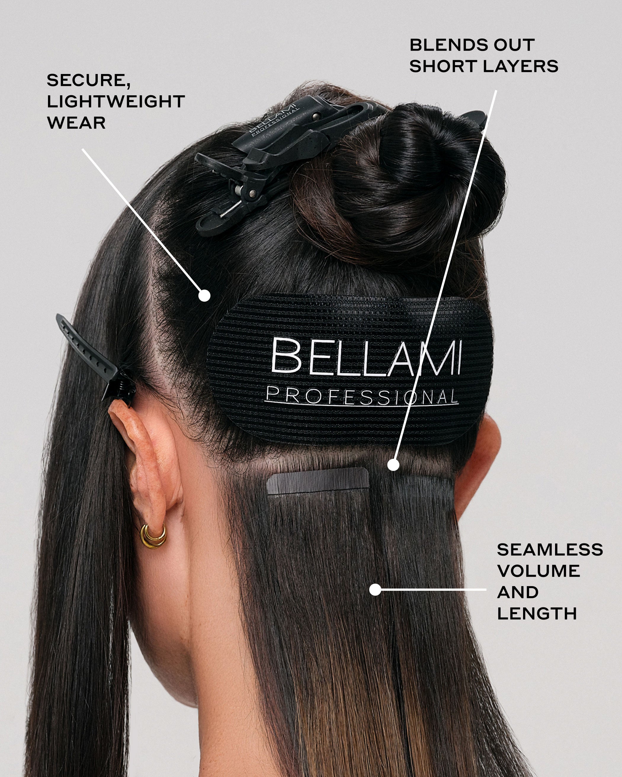 Tape-In Extension, Chocolate Mahogany – BELLAMI Hair
