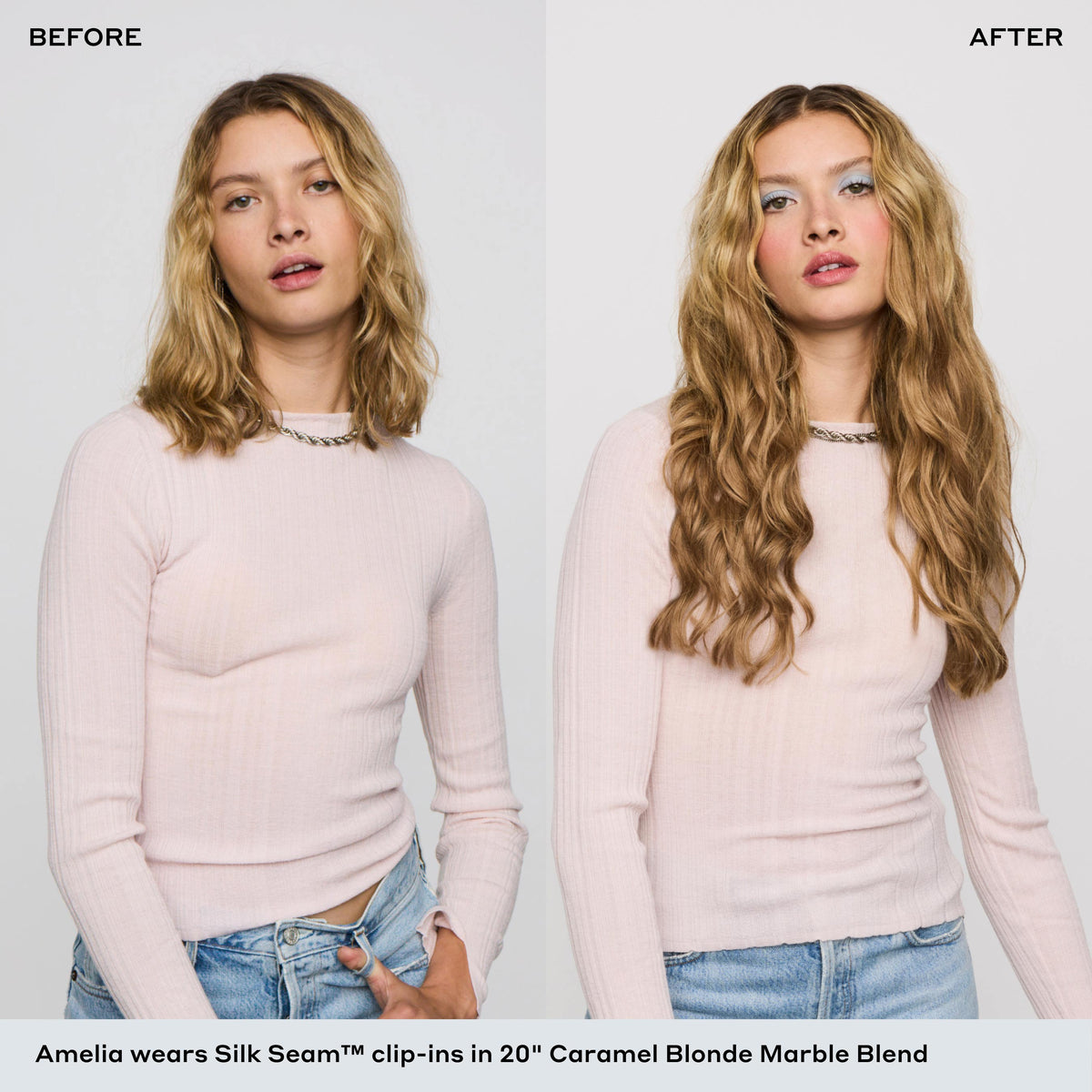 Silk Seam Volumizing Weft, Ash Blonde| Bellami Hair – BELLAMI Hair