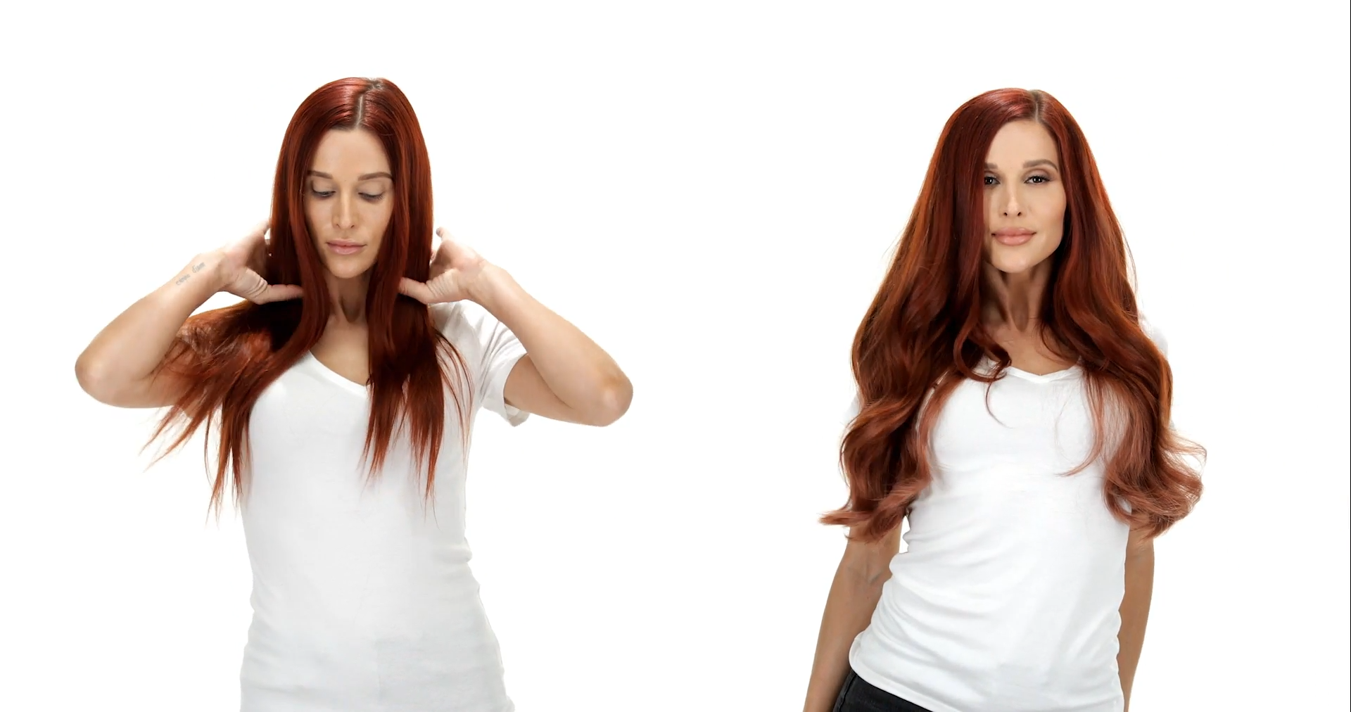 Video thumbail for BELLAMI Silk Seam 180g 20" Vibrant Red (33) Hair Extensions