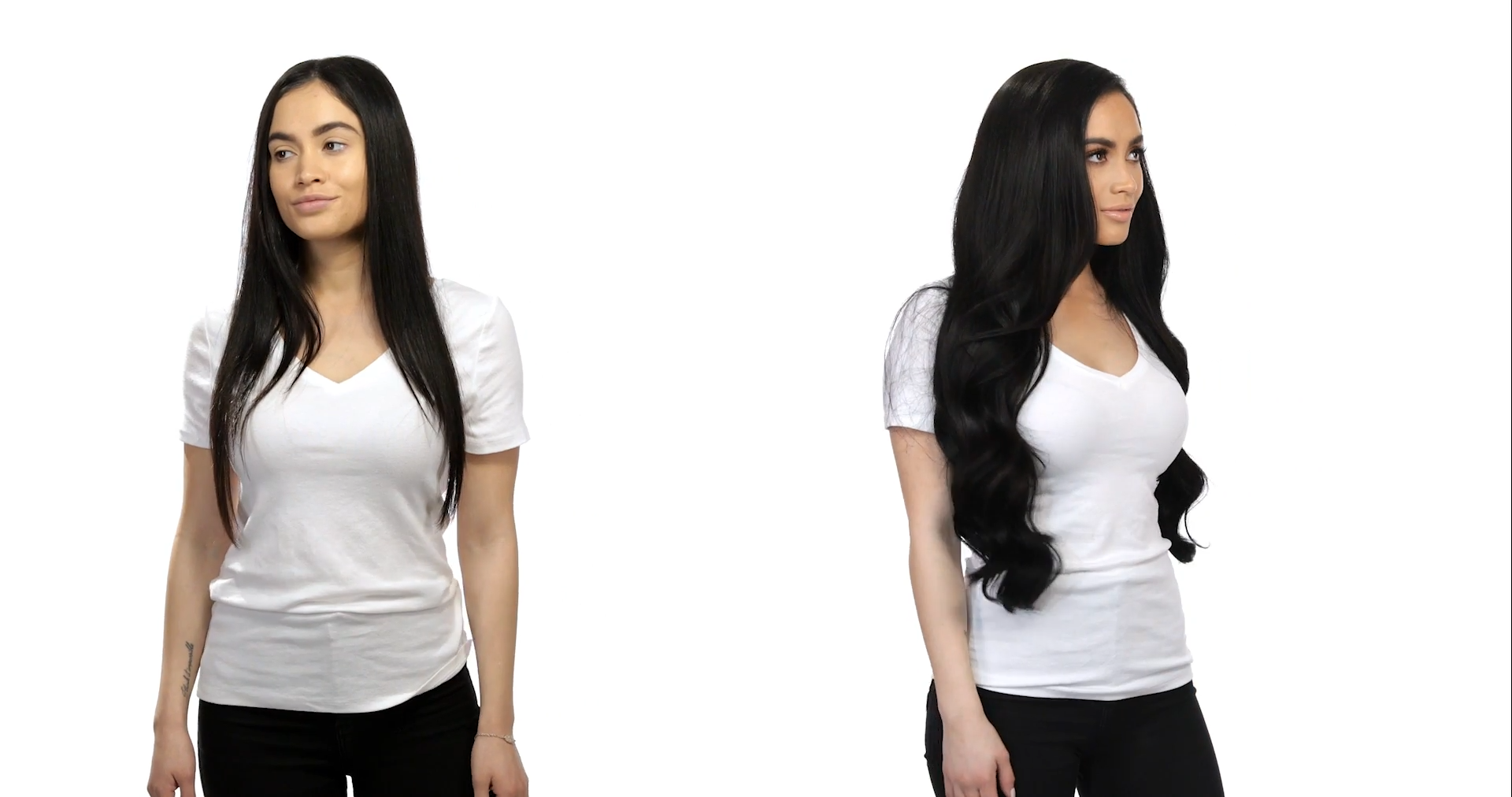 Video thumbail for BELLAMI Silk Seam 260g 24" Jet Black (#1) Hair Extensions