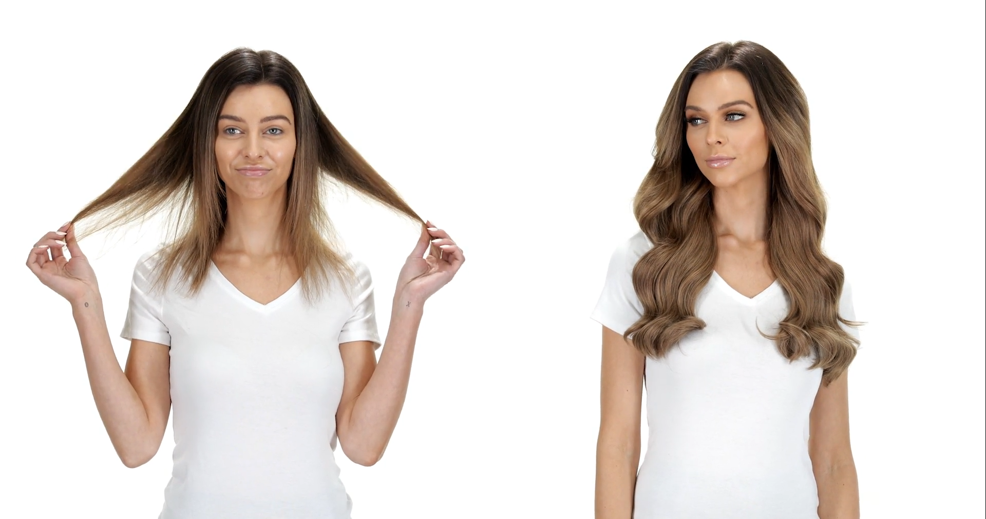 Video thumbail for Bambina 160g 20" Ash Brown Hair Extensions (#8)