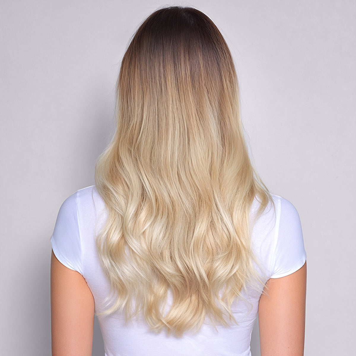 Silk Seam Clip-In, Walnut Brown/Ash Blonde| Bellami Hair  display picture 2