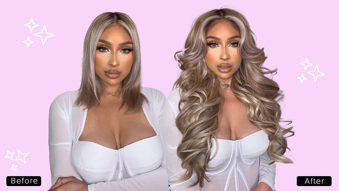 How To Blend Long Extensions With Short Hair