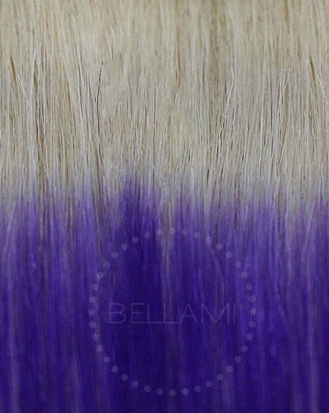 BELLAMI 220g 22" Ombre #60 - Ash Blonde / Violet Hair Extensions