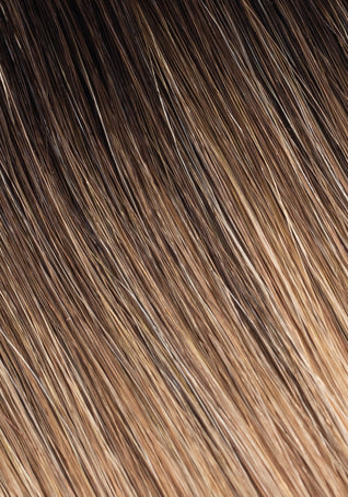 Tape-In Express Weft, Mochachino Brown/Caramel Blonde #1C/18/46 Rooted