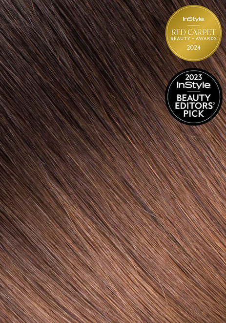 BELLAMI Silk Seam 140g 16" Rooted Off Black/Almond Brown  (1B/7) Hair Extensions