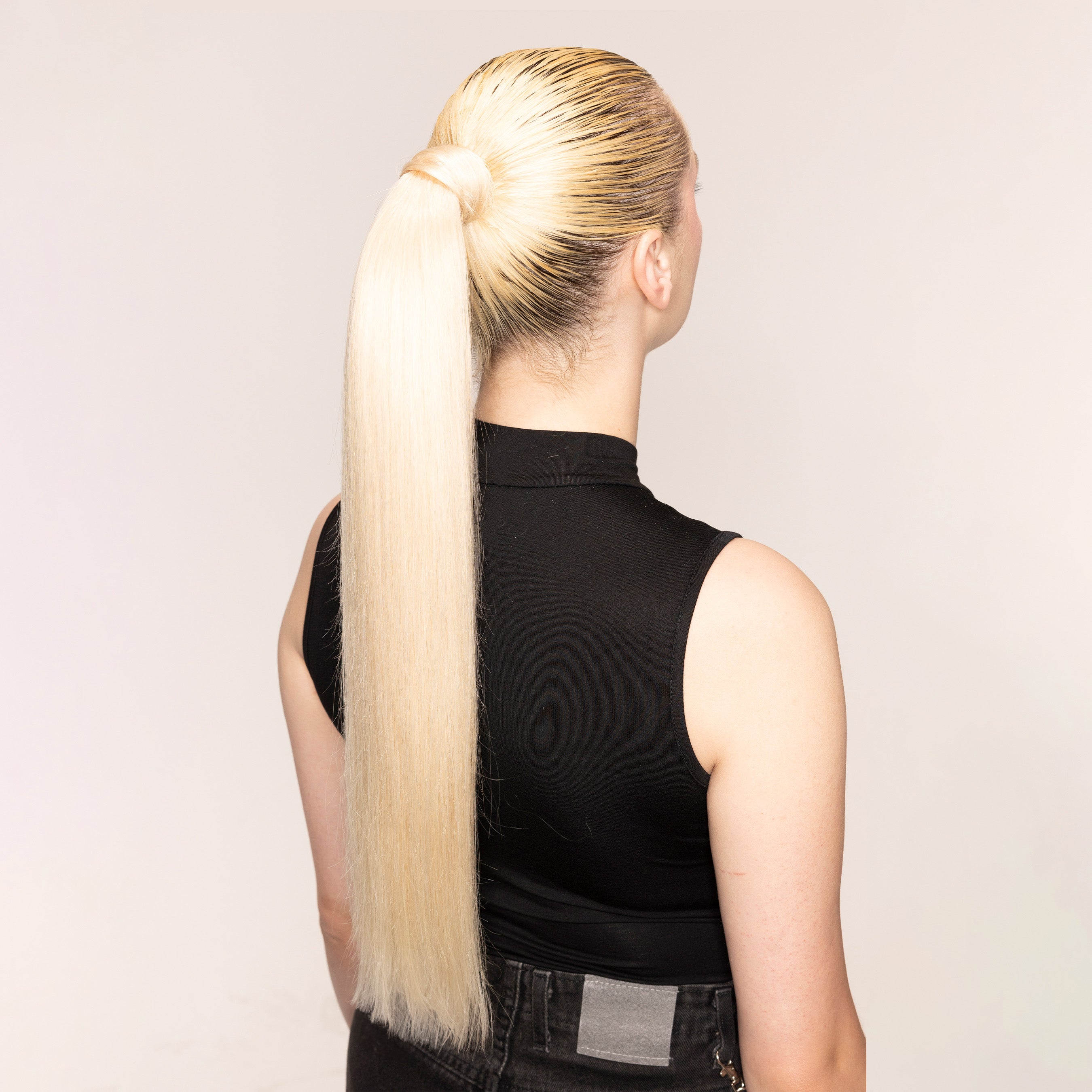 24” BRAND NEW UNOPENED BELLAMI CLIP IN PONYTAIL Andrew Fitzsimons Ponytail 2.0, Dark Brown/Dirty Blonde #2  main image 2