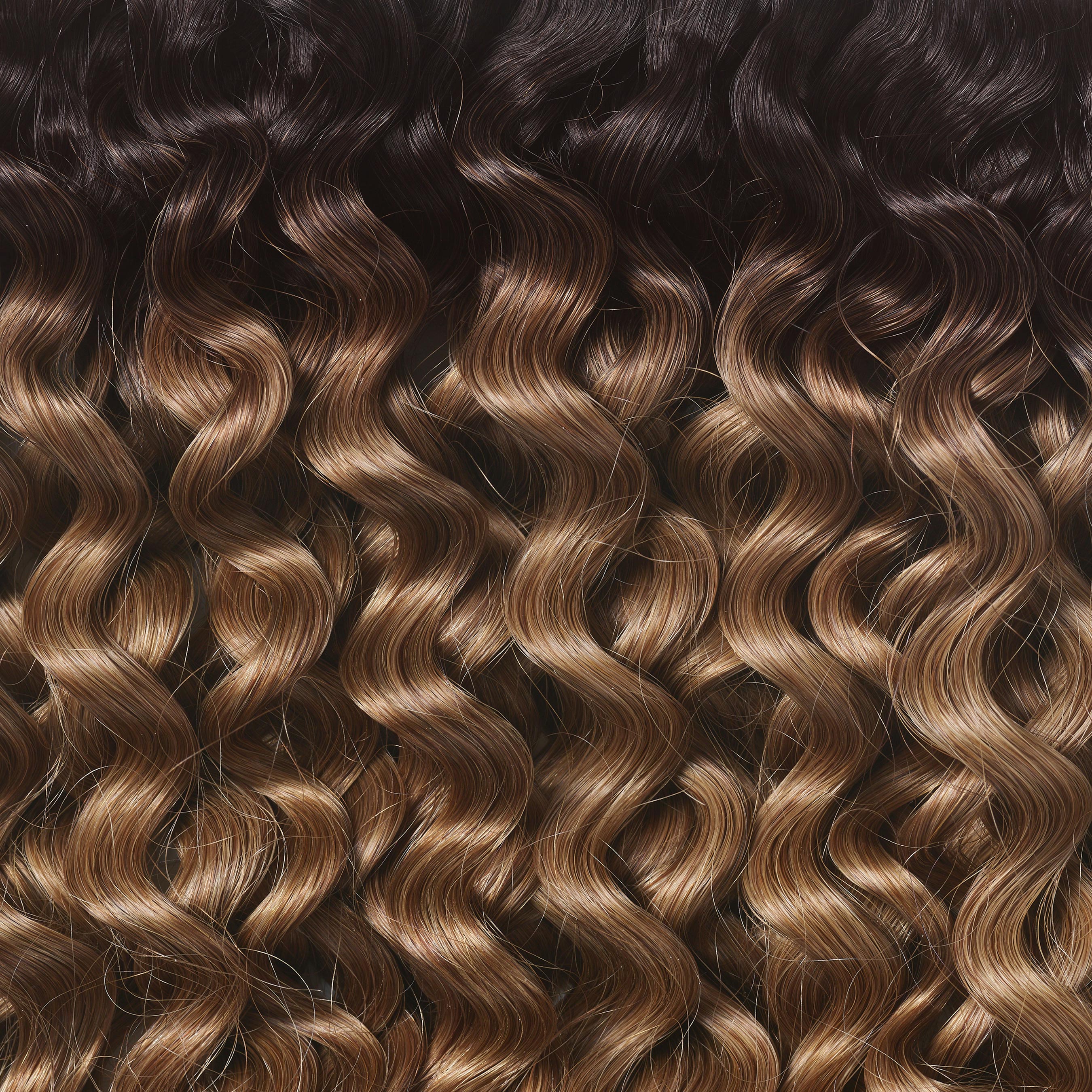 Silk Seam™ Textured Clip-In, Dark Brown/Ash Brown 3C