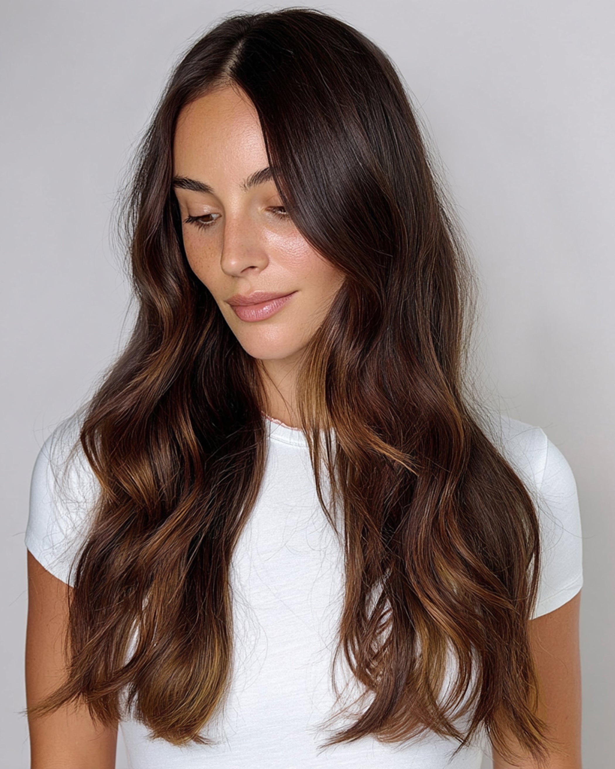 Silk Seam Clip-In, Dark Honey Cocoa| Bellami Hair – BELLAMI Hair