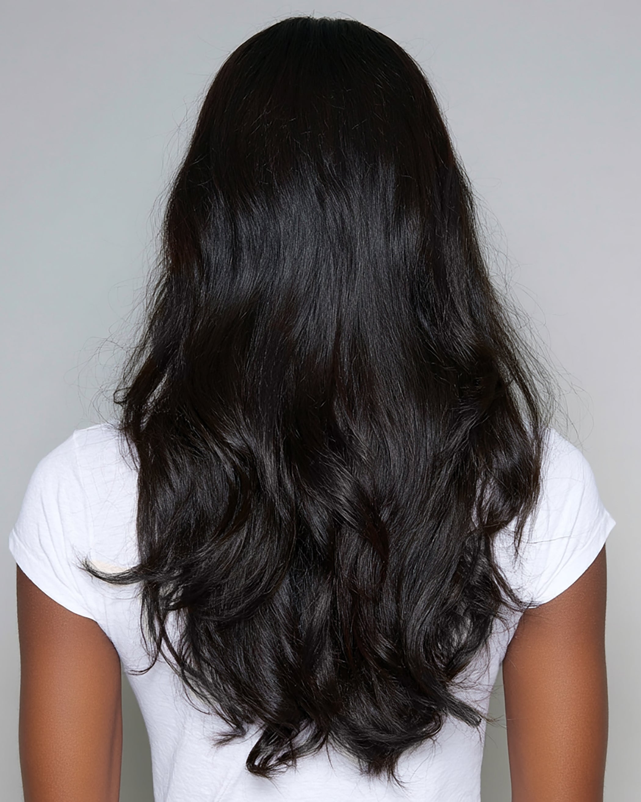HEVE カットオフシルキー BL ブラック Silk Seam Clip-In, Jet Black| Bellami Hair - BELLAMI Hair