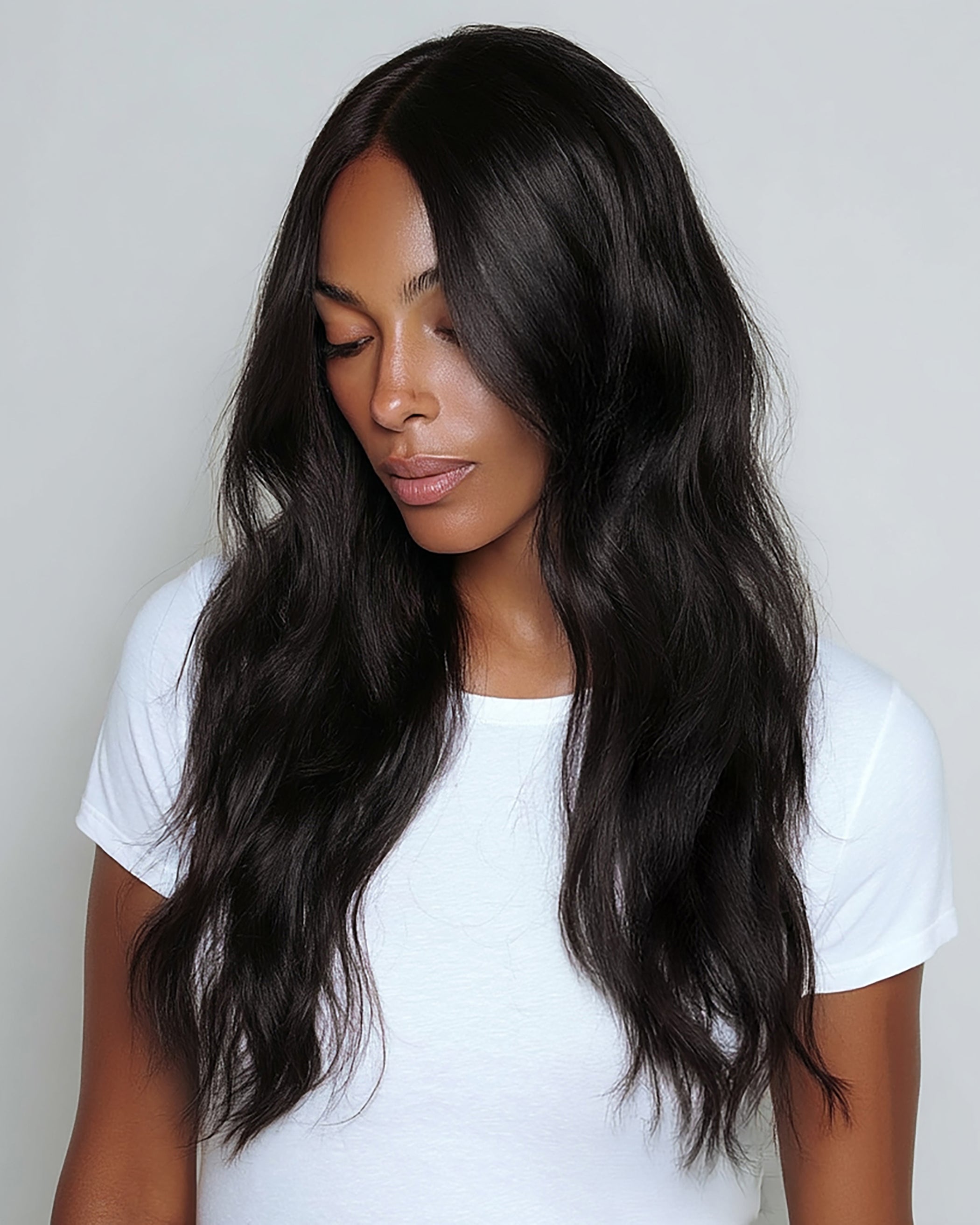 Silk Seam Clip-In, Off Black| Bellami Hair - BELLAMI Hair