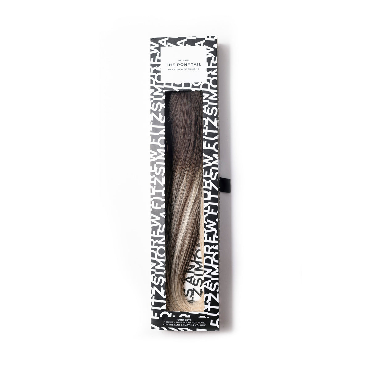 Bellami Wrap Ponytail Extension How to: BELLAMI faux wrap ponytail in dark brown - YouTube main image 3