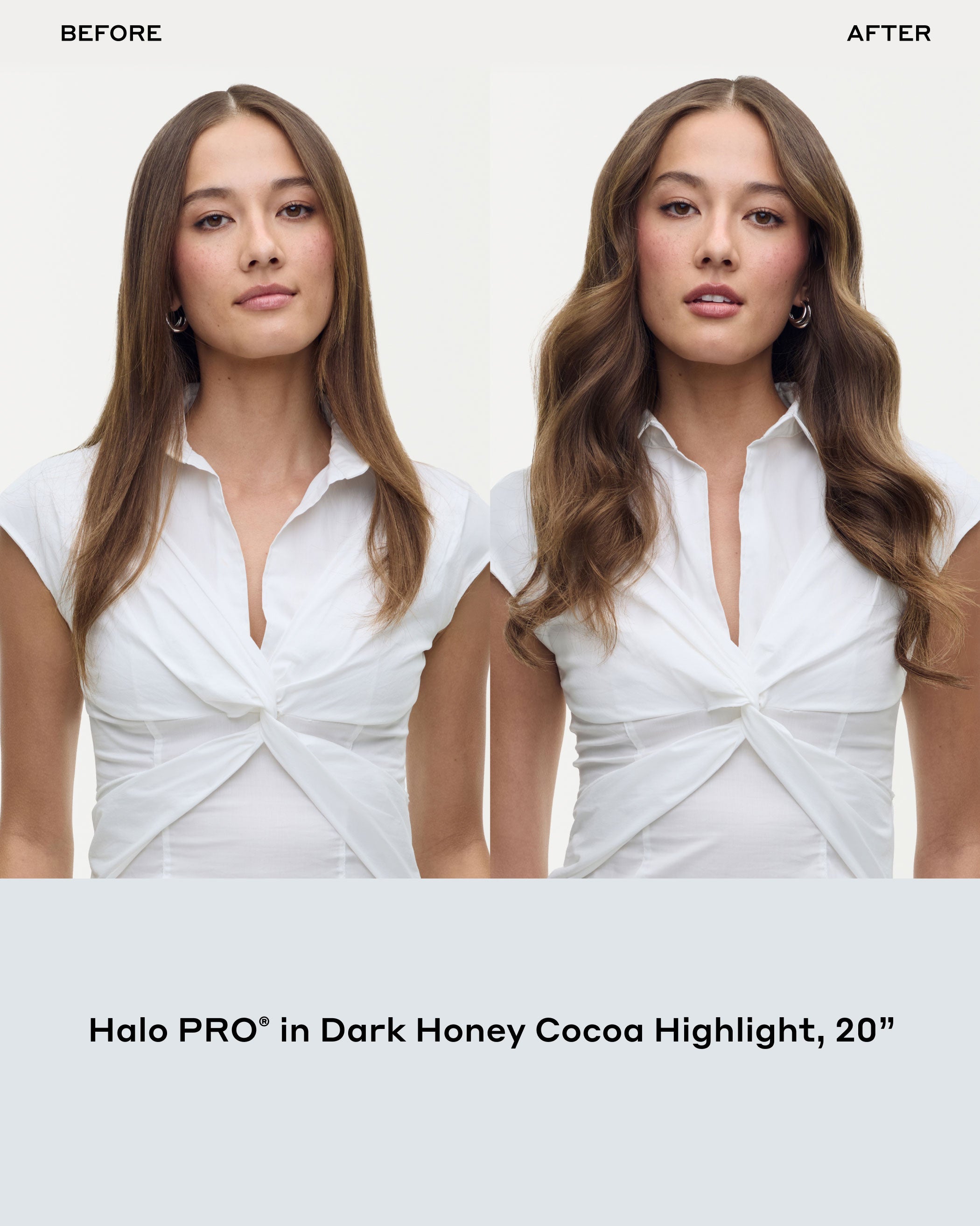 Mielno ミエルノ Half-Awake Day 800% レア髪 Halo Pro Hair Extensions Kit, Chestnut Brown #6 | BELLAMI HAIR