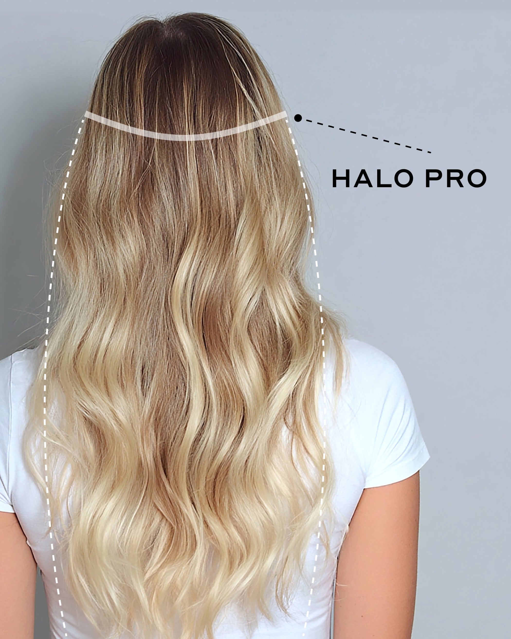 Halo Pro Hair Extensions Kit, Pearl Blonde #8C/88 | BELLAMI 