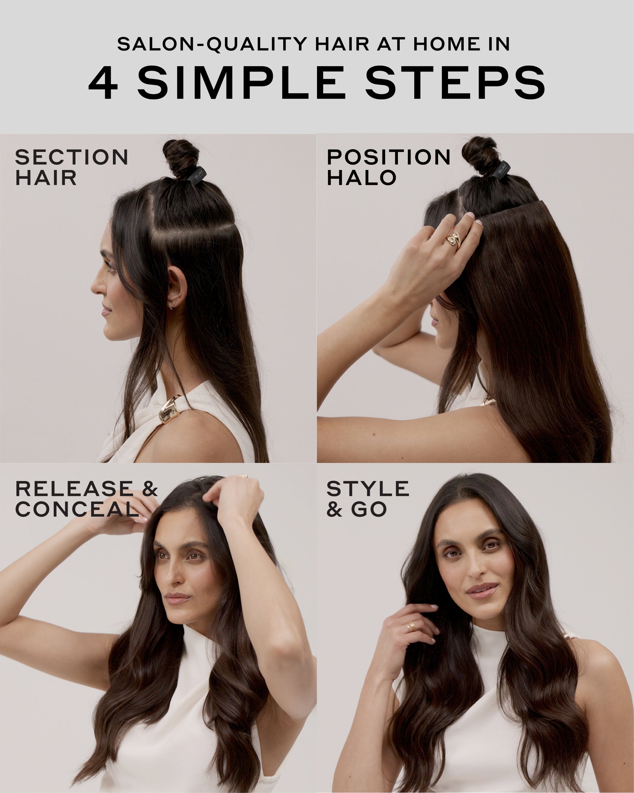 Halo Pro Hair Extensions Kit, Chestnut Brown #6 | BELLAMI HAIR
