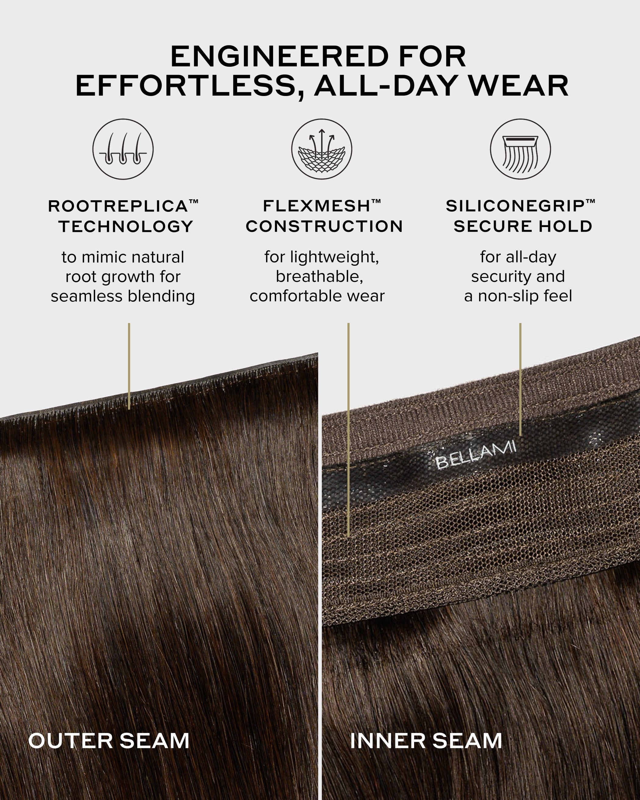 Halo Pro Hair Extensions Kit, Chestnut Brown #6 | BELLAMI HAIR