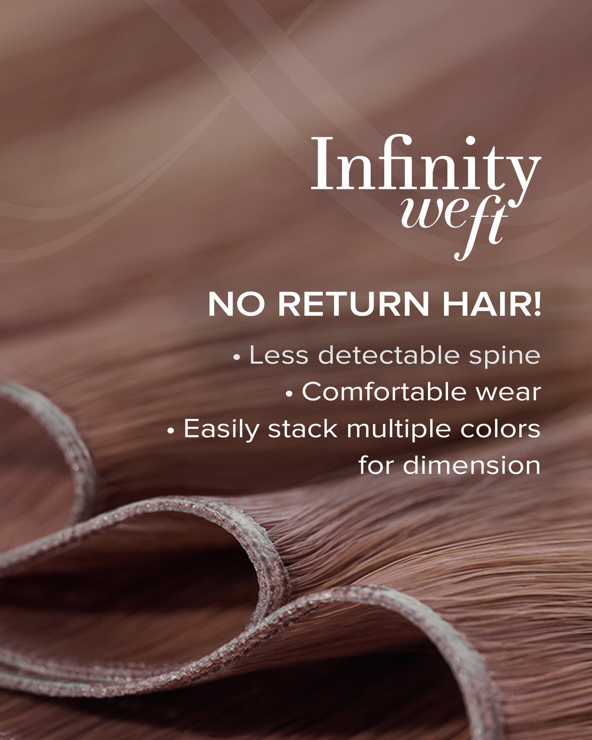 Infinity Weft, Mochachino Brown/Chestnut Brown #1C/6 Ombre – BELLAMI Hair