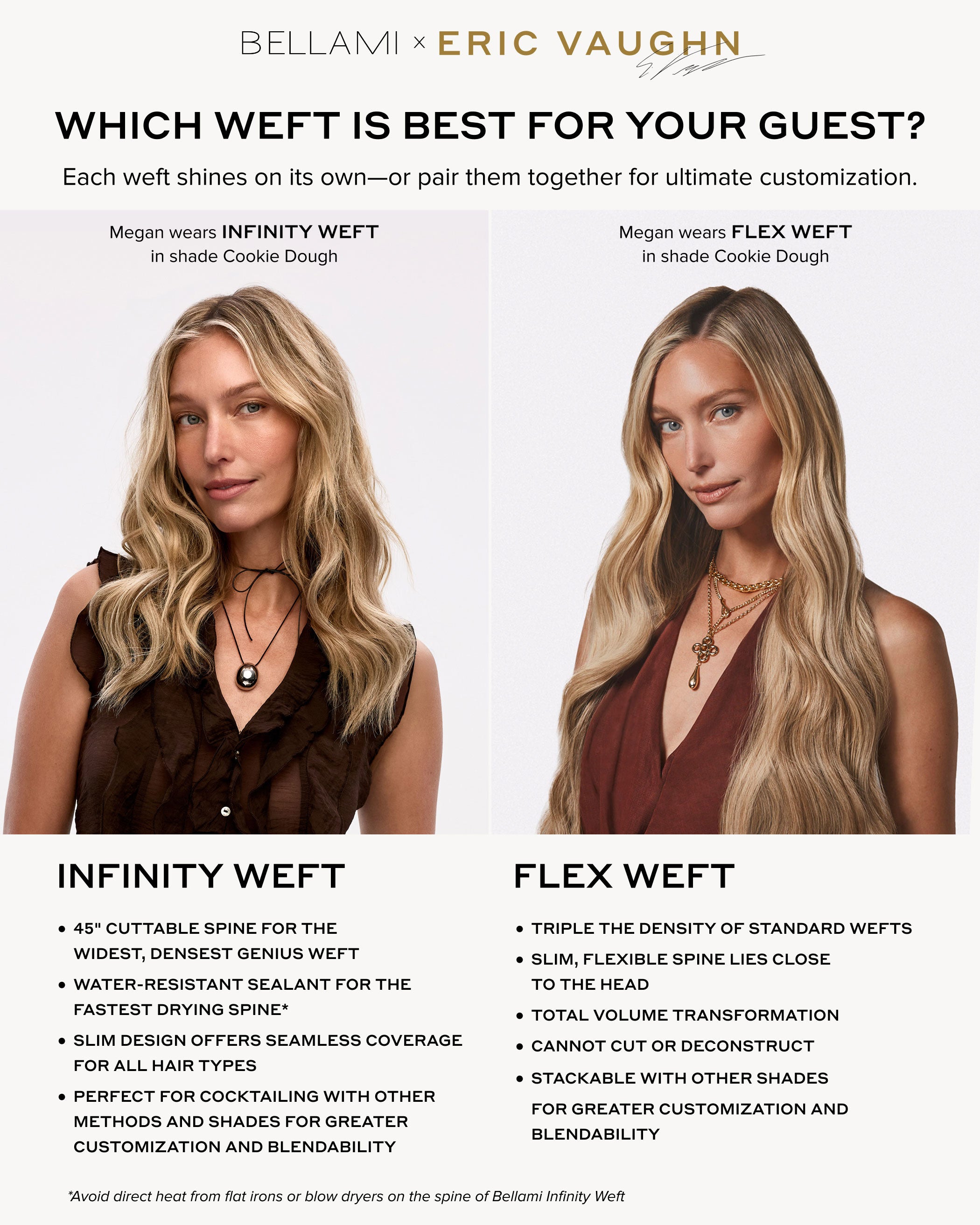 Infinity Weft, Mocha Cookie #2/2/6 Eric Vaughn Rooted – BELLAMI Hair