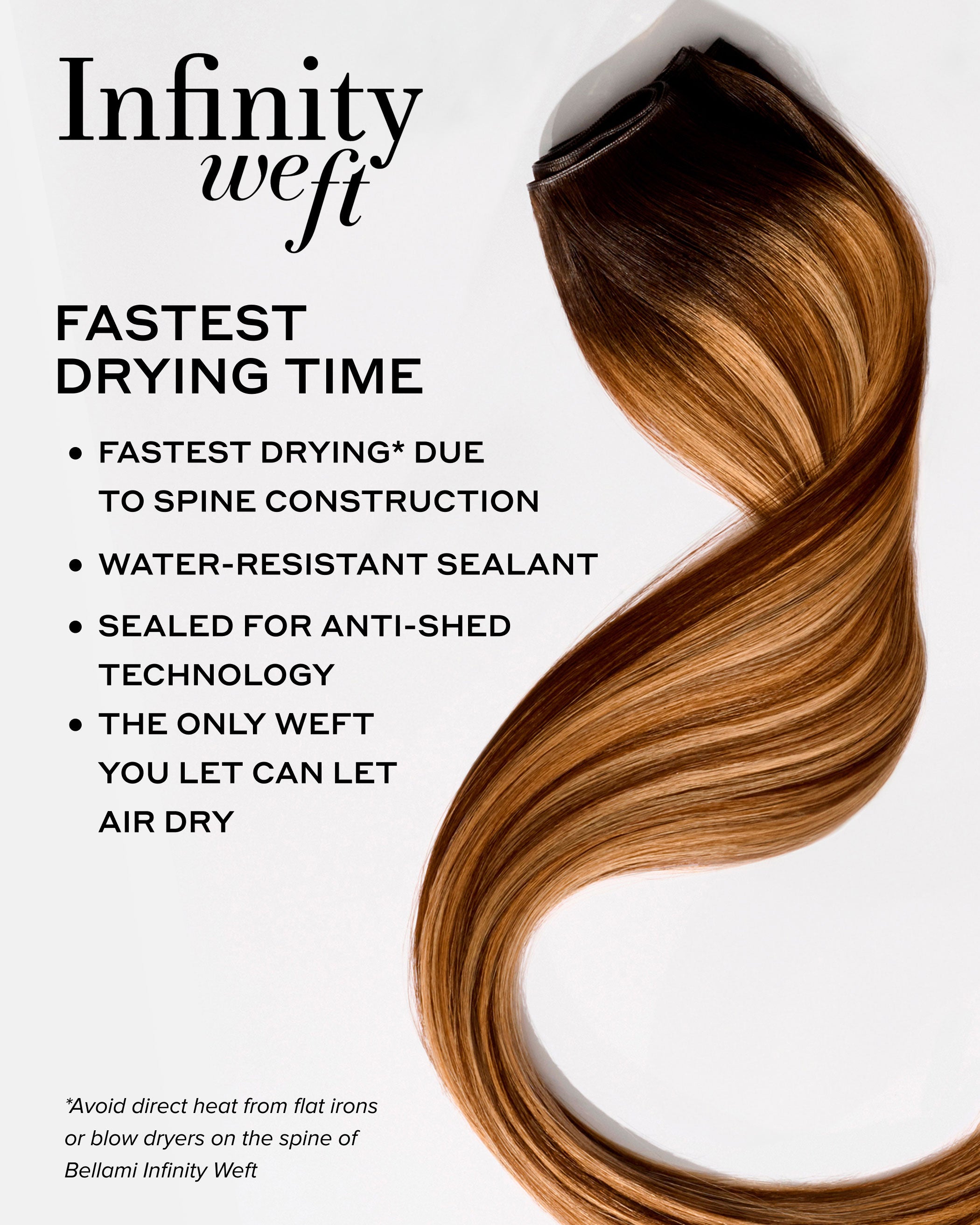 Infinity Weft, Mocha Cookie #2/2/6 Eric Vaughn Rooted – BELLAMI Hair