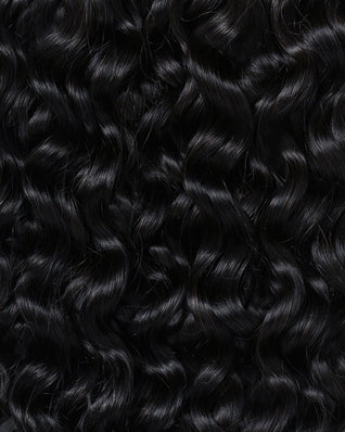 Silk Seam™ Textured Clip-In Hair Extensions - Jet Black - 3A