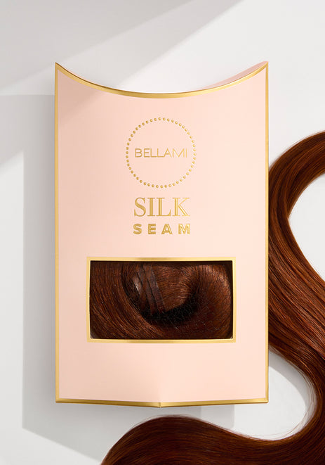 BELLAMI Silk Seam 140g 16" Bronzed Amber Natural Hair Extensions