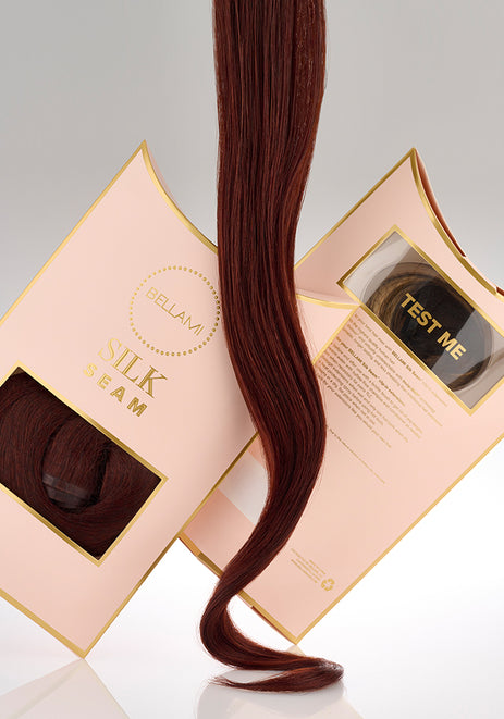 BELLAMI Silk Seam 20" 180g Dark Maple Brown Natural Hair Extensions
