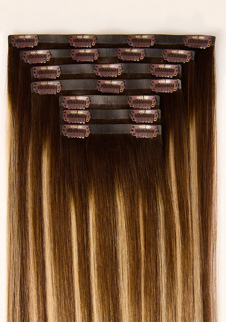 BELLAMI Silk Seam 24" 260g Dirty Brunette Highlight Hair Extensions