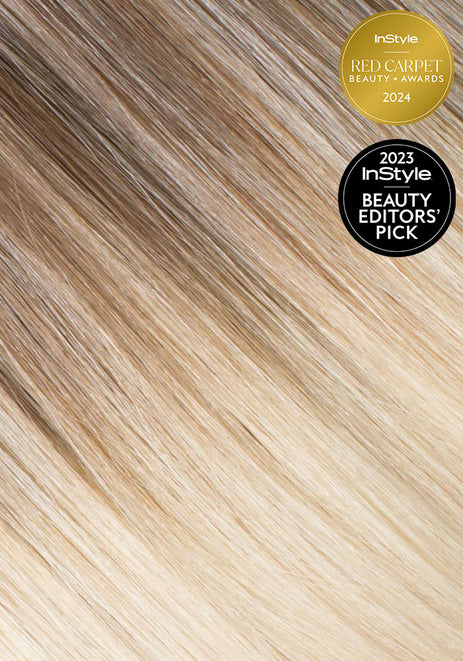 BELLAMI Silk Seam 140g 18" Rooted Walnut Brown/Ash Blonde  (3/60) Hair Extensions