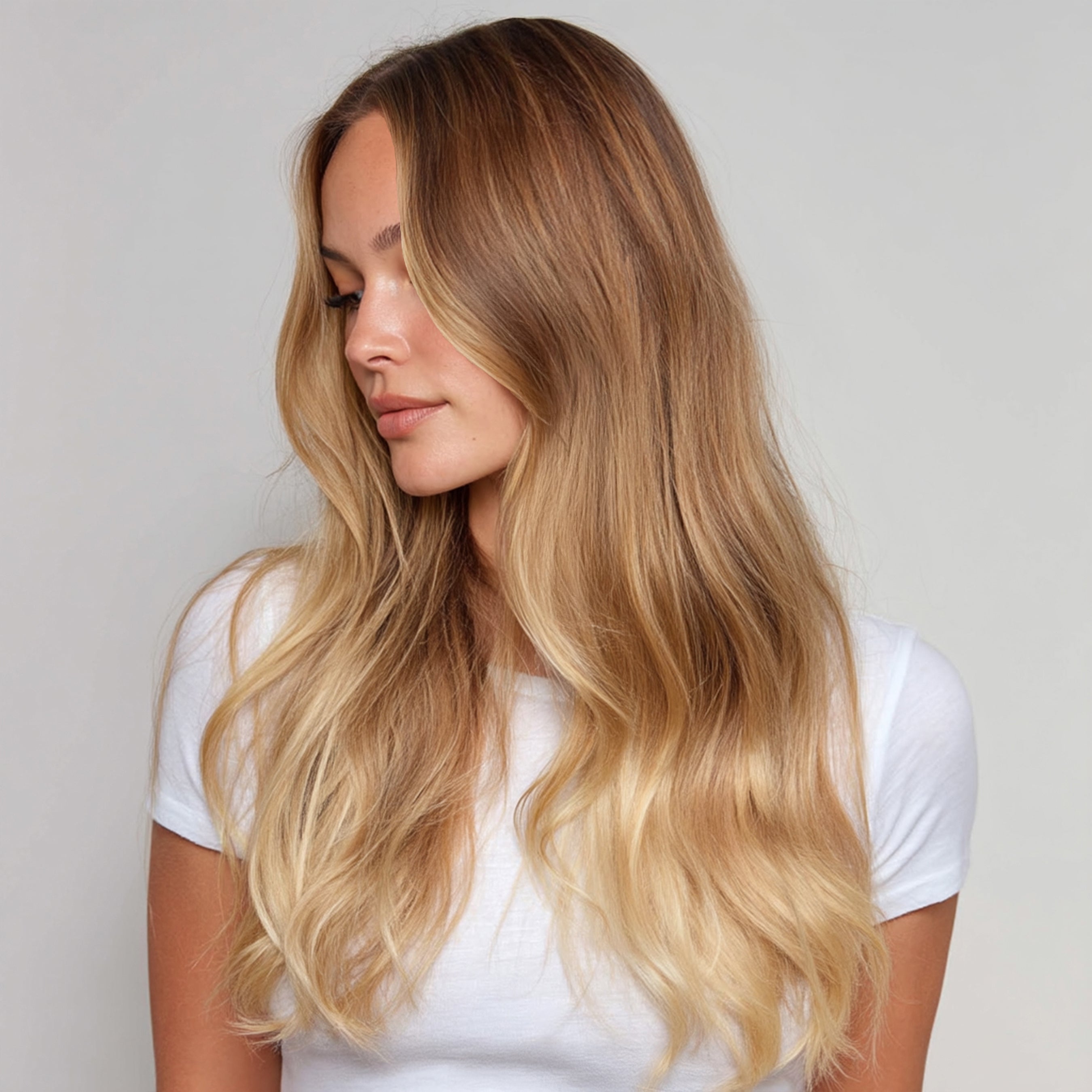 Silk Seam Clip-In, Ash Brown/Ash Blonde| Bellami Hair 
