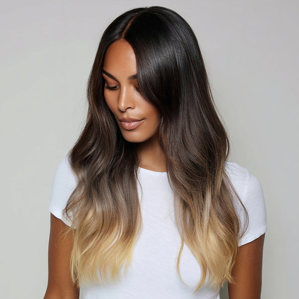 Silk Seam Clip-In, Mochachino Brown/Dirty Blonde| Bellami  display picture 2
