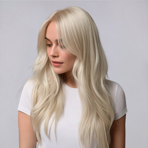 Bellami 24” 260g Blonde Seamless Clip In Hair Extensions *ONLY WORN ONCE* BELLAMI | Accessories | Bellami 24 26g Blonde Seamless Clip  main image 2