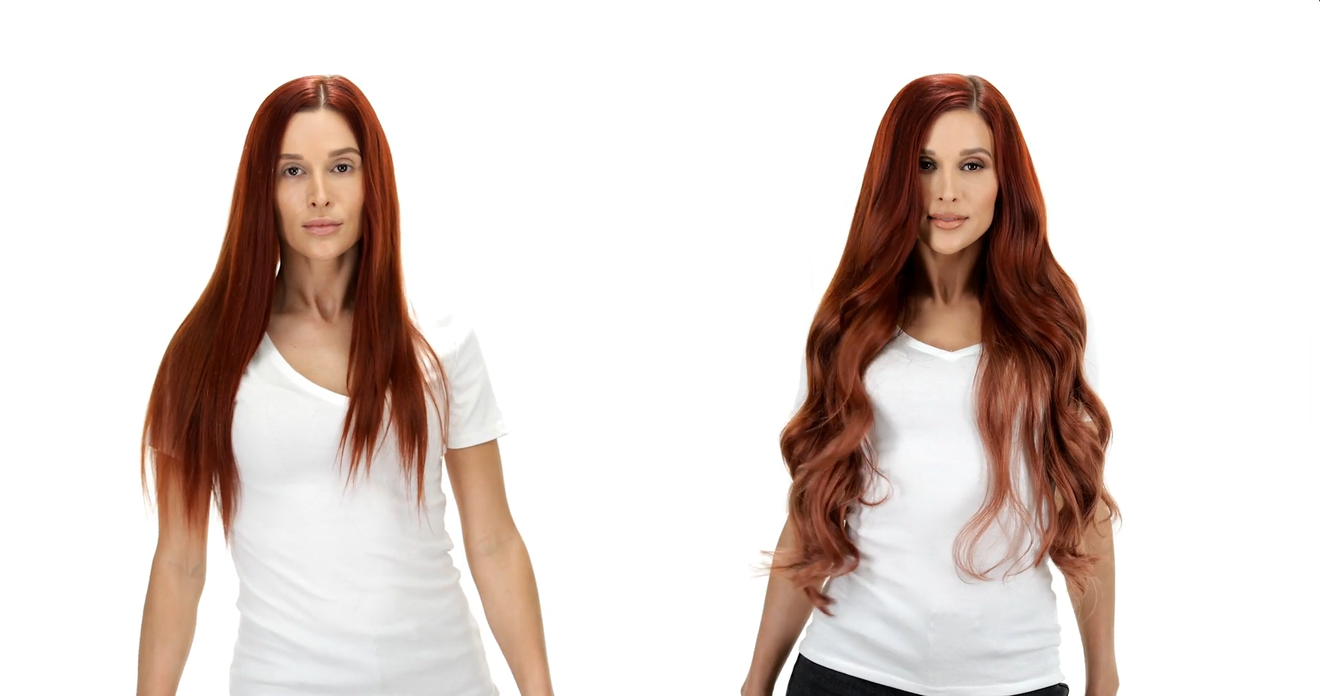Video thumbail for BELLAMI Silk Seam 140g 16" Vibrant Red (33) Hair Extensions