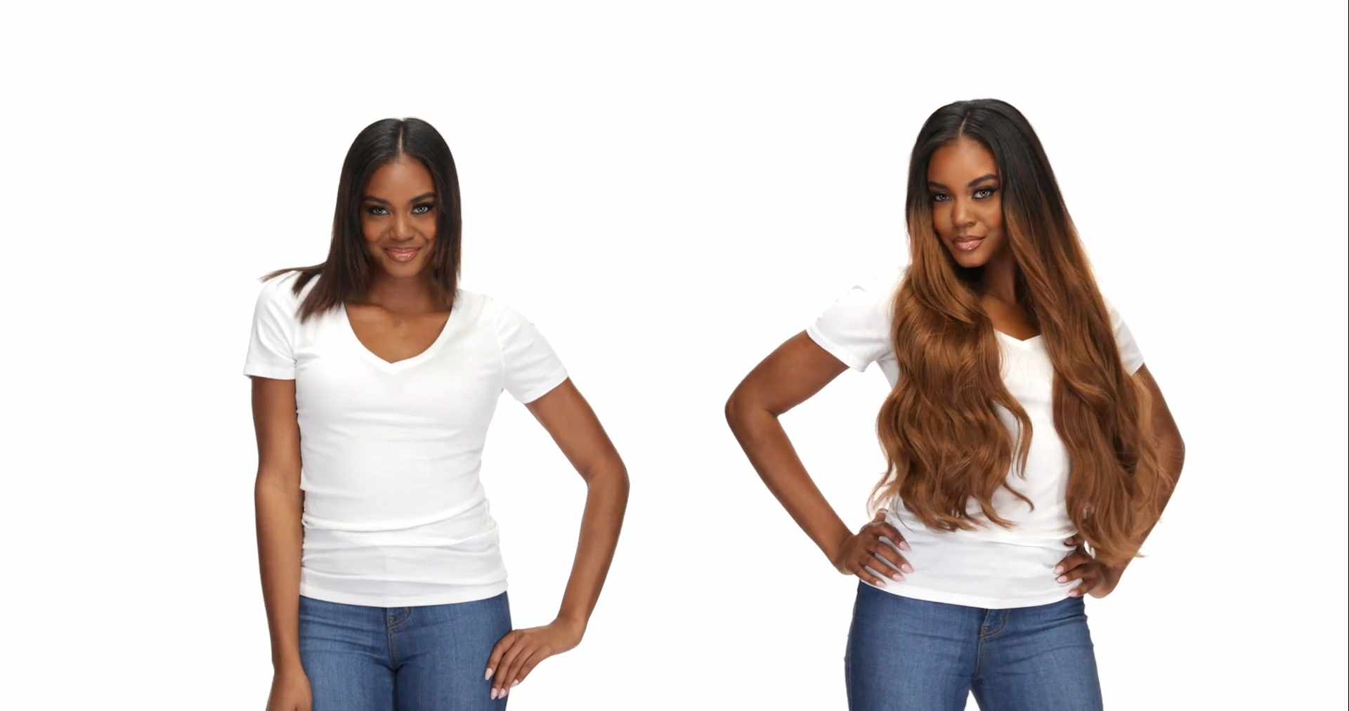Video thumbail for BELLAMI Silk Seam 260g 24" Rooted Off Black/Almond Brown (1B/7) Hair Extensions