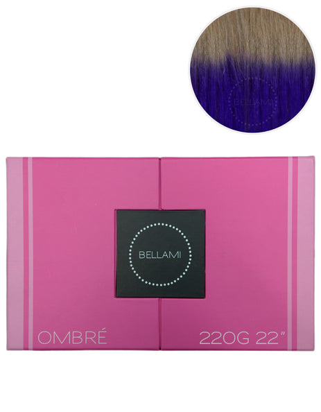 BELLAMI 220g 22" Ombre #18 - Dirty Blonde / Violet Hair Extensions