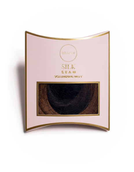 BELLAMI Silk Seam 50g 18" Volumizing Weft Rooted Off Black/Almond Brown  (1B/7)