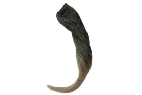 Faux Wrap Ponytail Extension 160g 20" Mochachino Brown Dirty Blonde Ombre (1C/18)