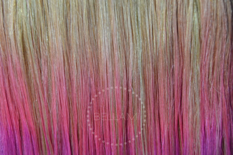 BELLAMI 160g 20" Ombre Dirty Blonde #18/Pastel Pink Hair Extensions