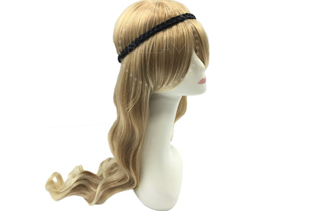 Braided Hairband Off Black (1B)