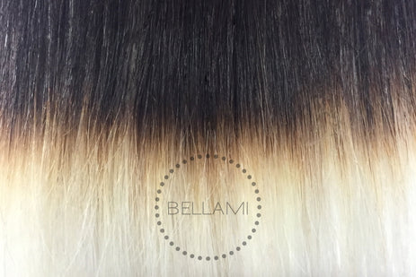 BELLAMI 220g 22" Ombre #2 - Dark Brown / Platinum Hair Extensions