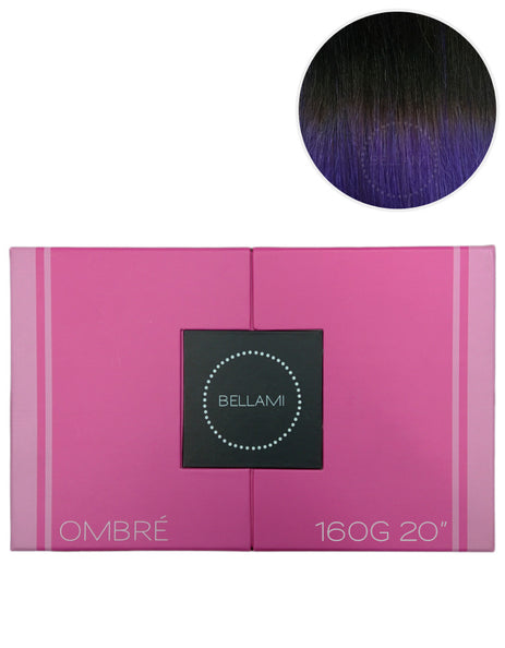 BELLAMI 160g 20" Ombre #2/Violet Hair Extensions