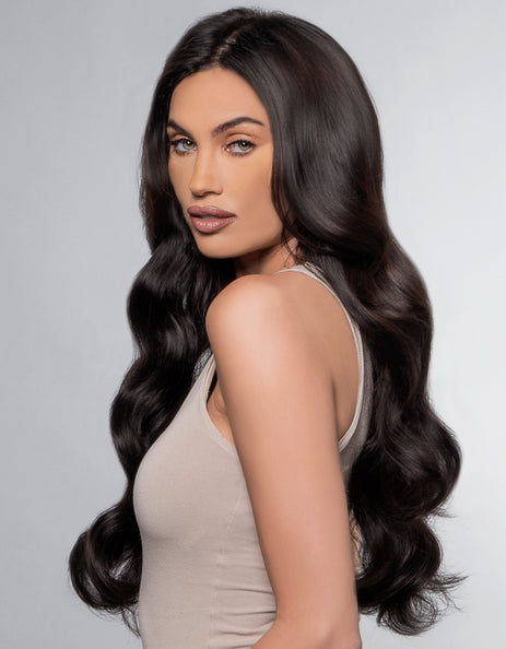 BELLAMI BELL AIR 20" 230g #1B OFF BLACK Hair Extensions