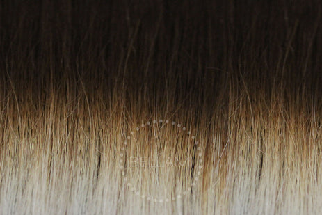 BELLAMI 220g 22" Ombre #4 - Chocolate Brown / Platinum Hair Extensions