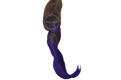 BELLAMI 220g 22" Ombre #4 - Chocolate Brown / Violet Hair Extensions