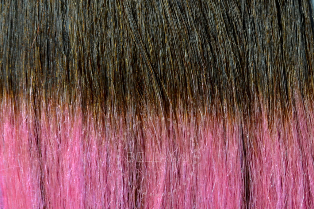 BELLAMI 220g 22" Ombre #4/Pastel Pink Hair Extensions