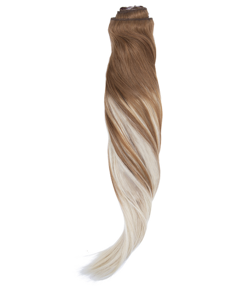 BELLAMI 160g 20" Ombre #6 - Chestnut Brown / Platinum Hair Extensions