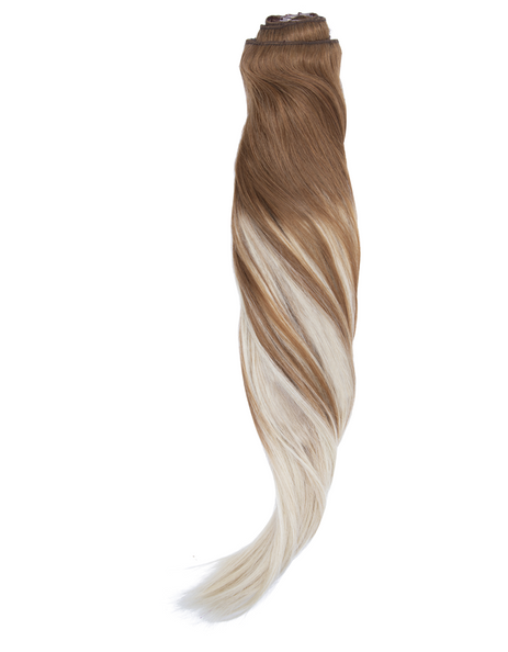 BELLAMI 220g 22" Ombre #6 - Chestnut Brown / Platinum Hair Extensions
