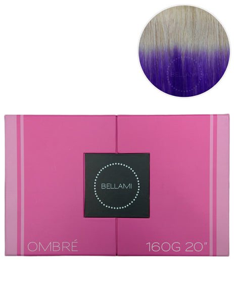 BELLAMI 160g 20" Ombre #60 - Ash Blonde / Violet Hair Extensions