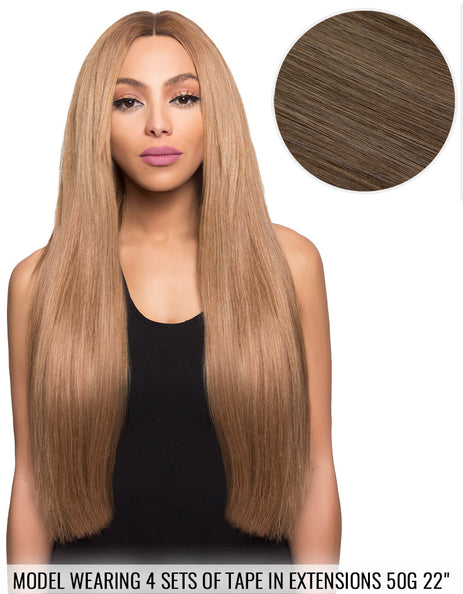 BELLAMI Tape in Extensions 50g 22" Ash Brown (8)