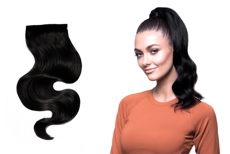 BELLAMI It's A Wrap Ponytail 16" 80g Jet Black (#1)