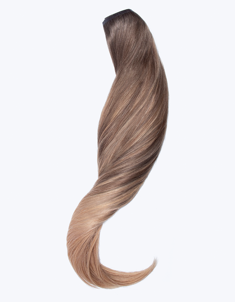 BELLAMI Silk Seam 50g 18" Volumizing Weft Ash Bronde/Strawberry Blonde Ombre (O21/27)